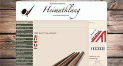 Desktop Screenshot of heimatklang.com
